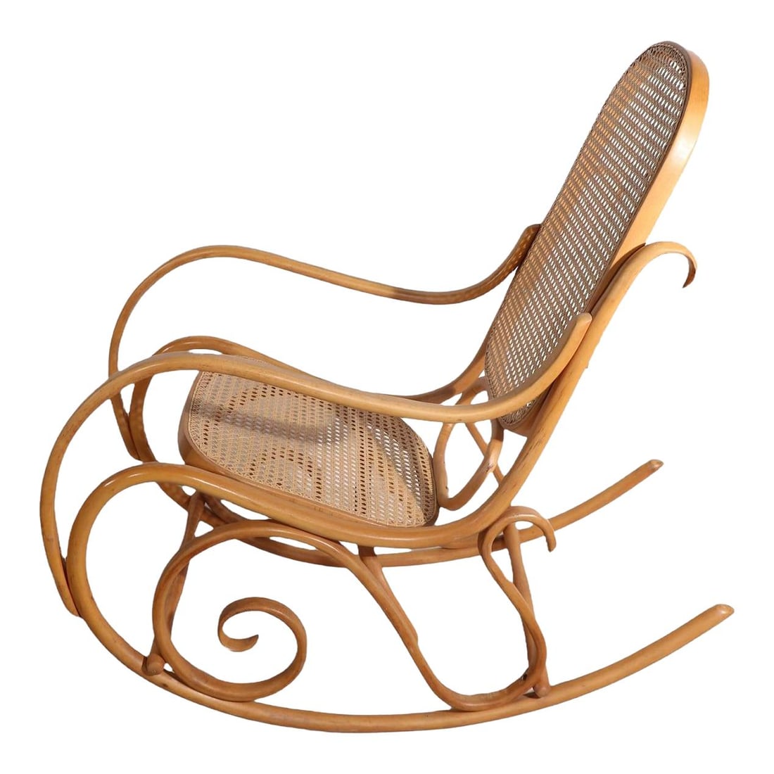1970s Vintage Bentwood Rocking Chair in Thonet Style (1 of 7)
