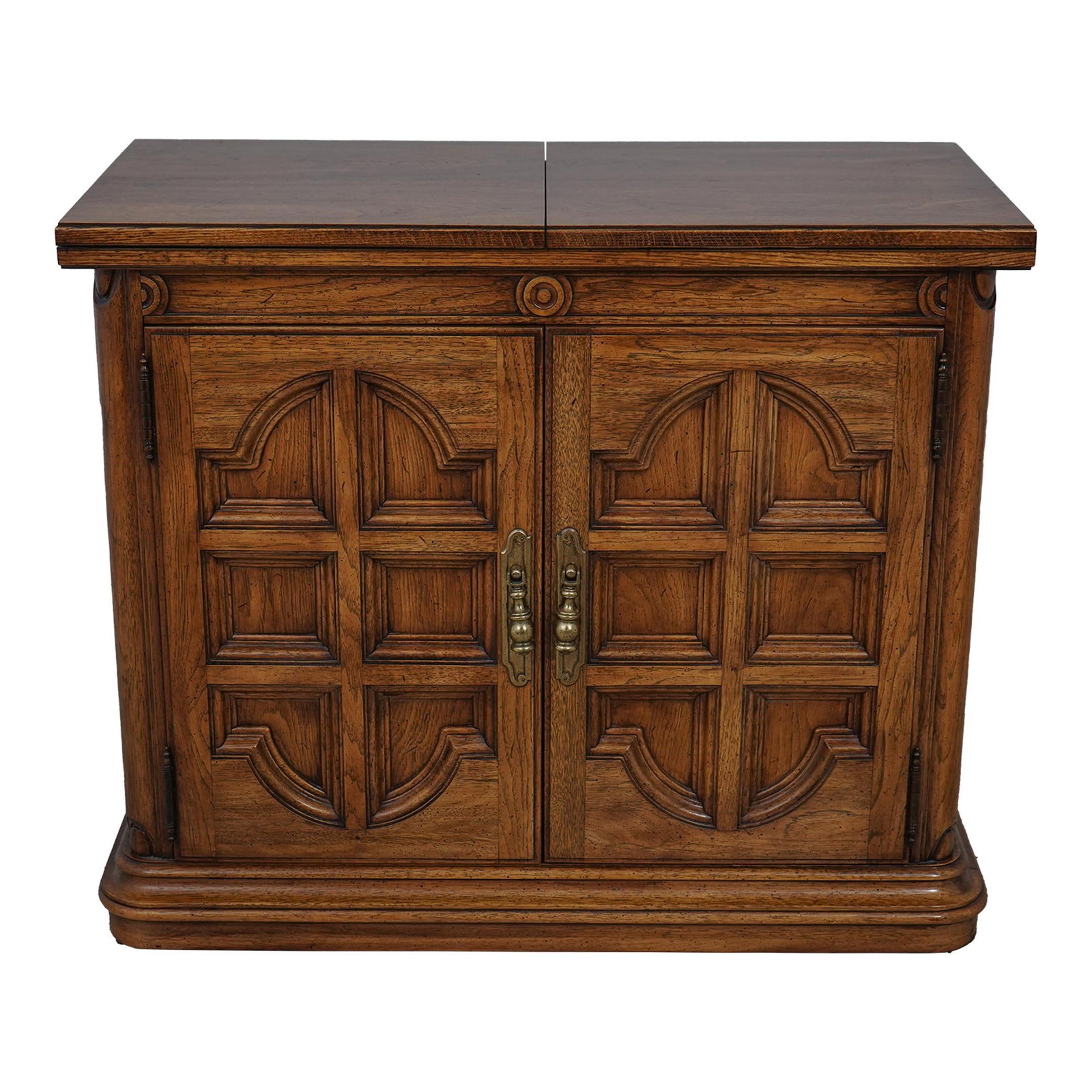 Thomasville Walnut Finish Flip Top Server Cabinet 38x18x32.5 (1 of 10)