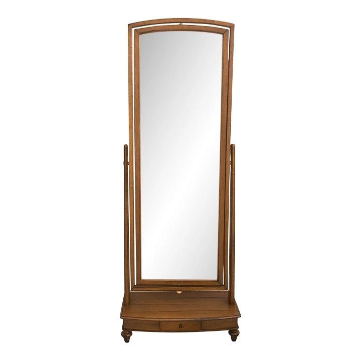 L'oigine Italian Distressed Swivel Cheval Dressing Mirror 27x71: L'oigine Italian Distressed Swivel Cheval Dressing Mirror 27x71 This exquisite L'oigine Italian Distressed Cheval Dressing Mirror features a classic design with a factory distressed finish, adding a t