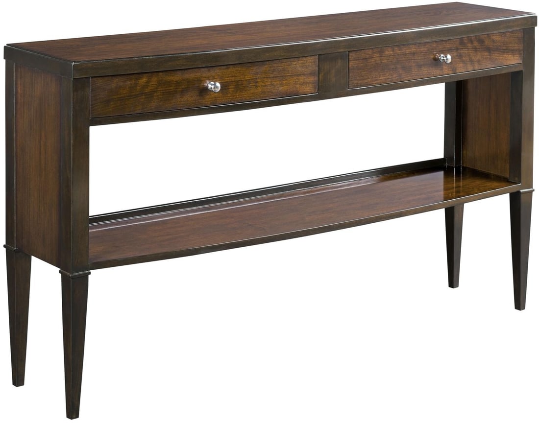 Woodbridge Tribeca Hall Table Rectangular New Graham Collection: Woodbridge Tribeca Hall Table Rectangular New Graham Collection Introducing the Mid-Mod Woodbridge Tribeca Hall Table, a stylish addition to your home decor. This elegant table features a sleek rectan