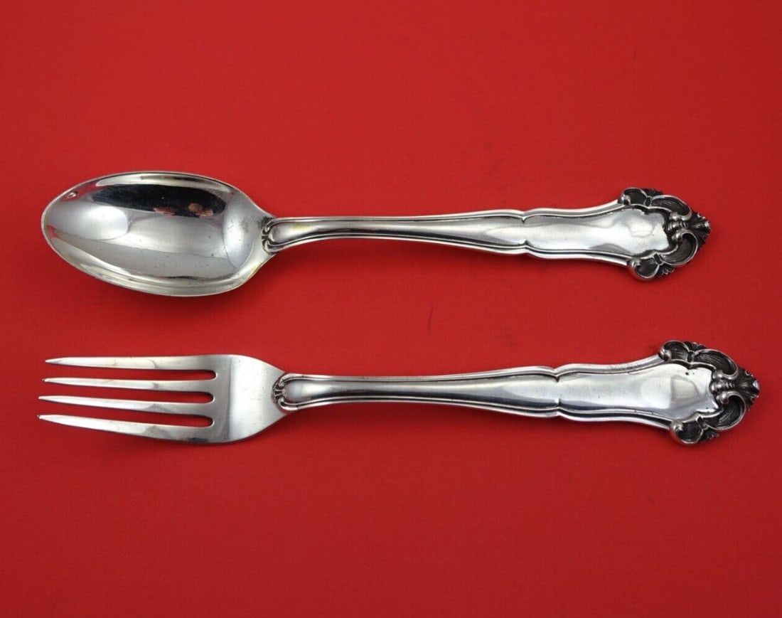 Buccellati Grande Imperiale Sterling Silver Vegetable Serving Set 2pc (1 of 3)