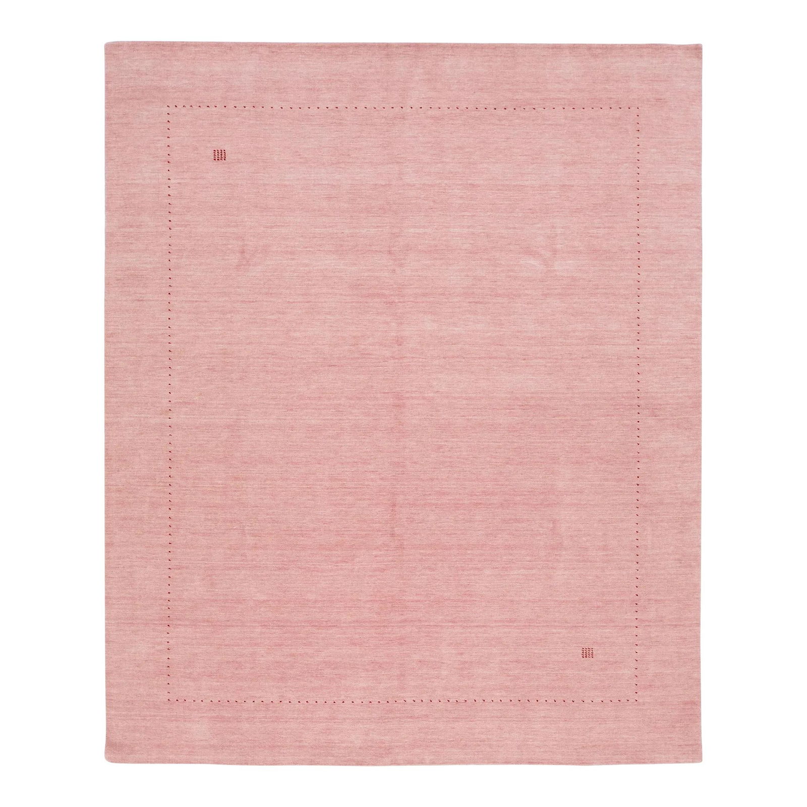 Modern Minimalist Pink Gabbeh Wool Rug 8'3" x 10' (1 of 10)