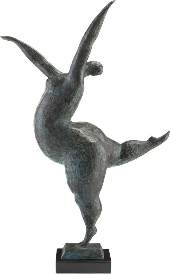 Art Nouveau Bronze Ballerina Sculpture on Granite Base (1 of 4)