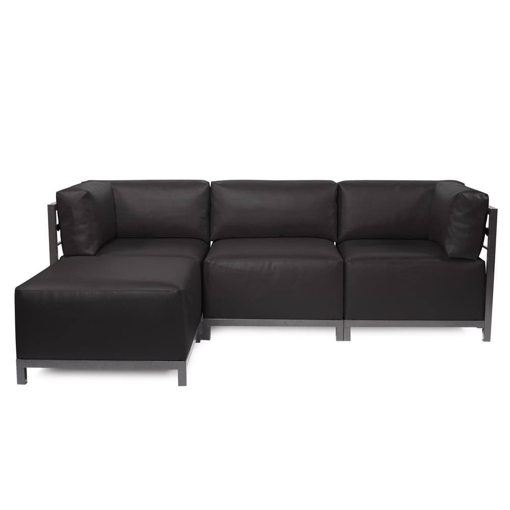 Howard Elliott Atlantis Black Titanium Frame 3pc Sectional Sofa (1 of 10)