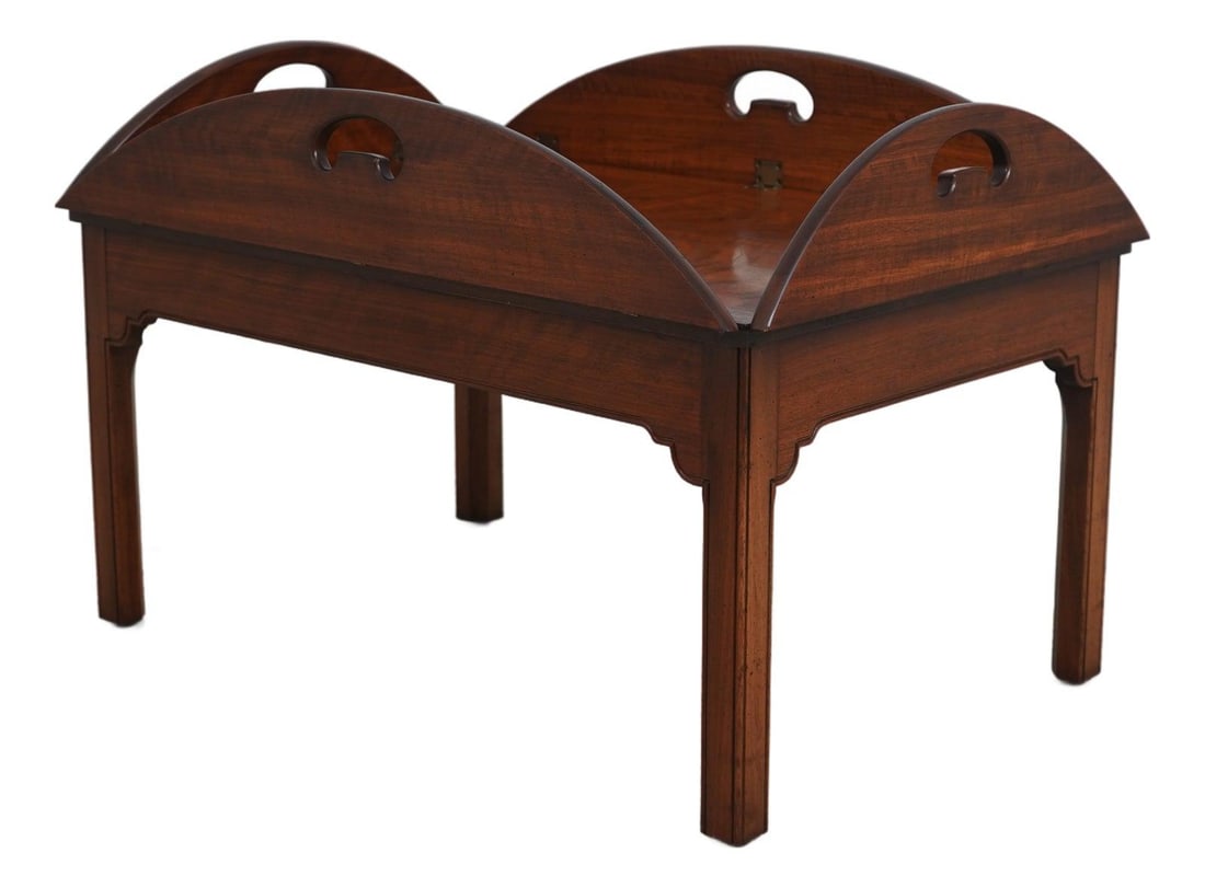 Wright Table Co Chippendale Walnut Butler Coffee Table 38x25 (1 of 10)