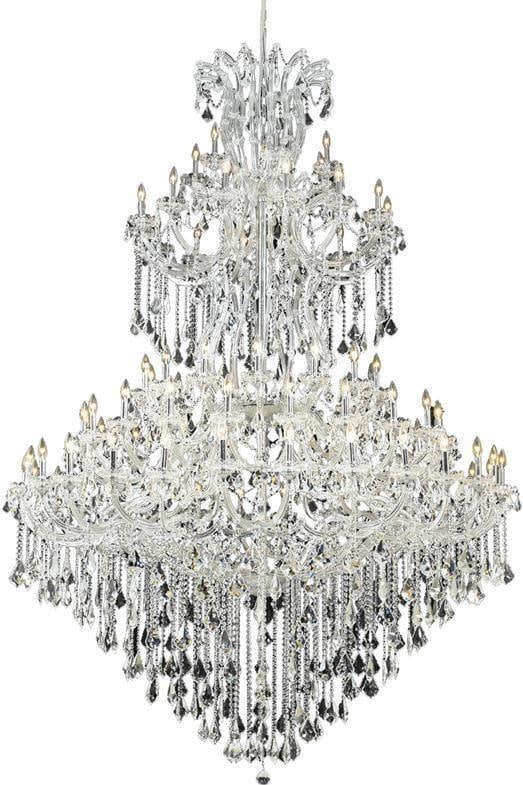 Maria Theresa Collection Rococo Bowl Chandelier With Royal-Cut Crystal 96H 72W 72D: Maria Theresa Collection Rococo Bowl Chandelier With Royal-Cut Crystal 96H 72W 72D This grand palace-inspired chandelier showcases a vintage Rococo style and is crafted with royal-cut crystal. Featuri