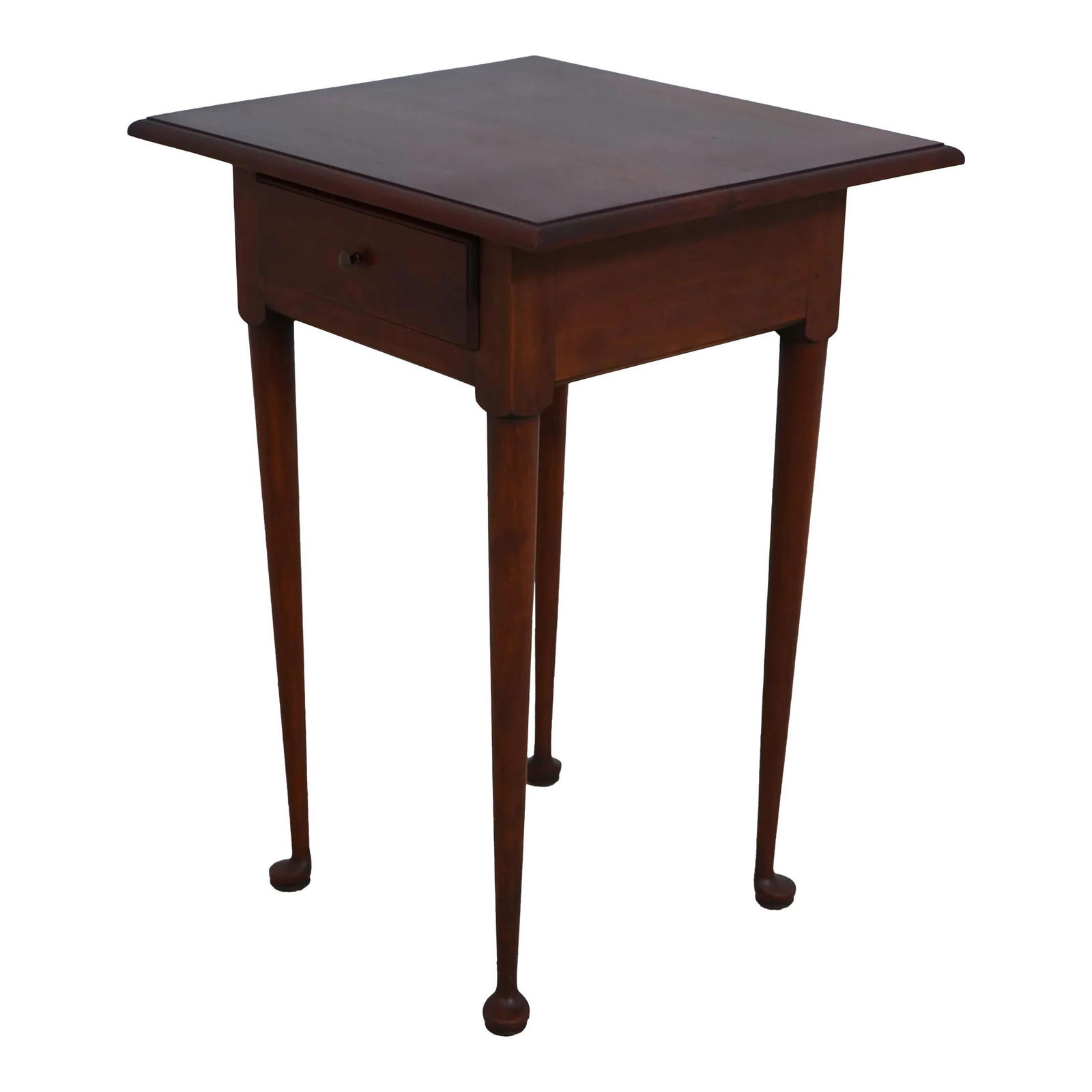 Eldred Wheeler Cherry Nightstand with Dovetailed Drawer and Queen Anne Legs (1 of 10)