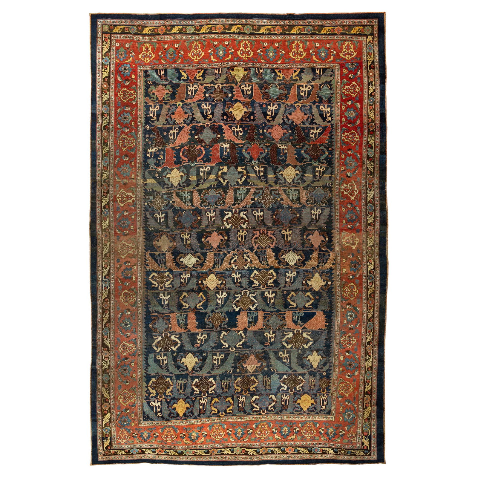 Oversized Late 19th Century Persian Bidjar Wool Carpet 12' x 18'2'' (1 of 14)