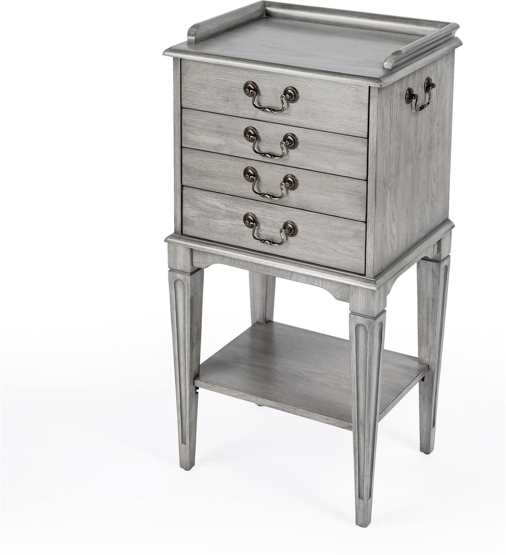 Butler Hardwick Chest English Traditional Powder Gray Blue Finish: Butler Hardwick Chest English Traditional Powder Gray Blue Finish Introducing the Elegant Hardwick Chest, a stunning piece in a traditional English style that effortlessly enhances your home decor. Cr