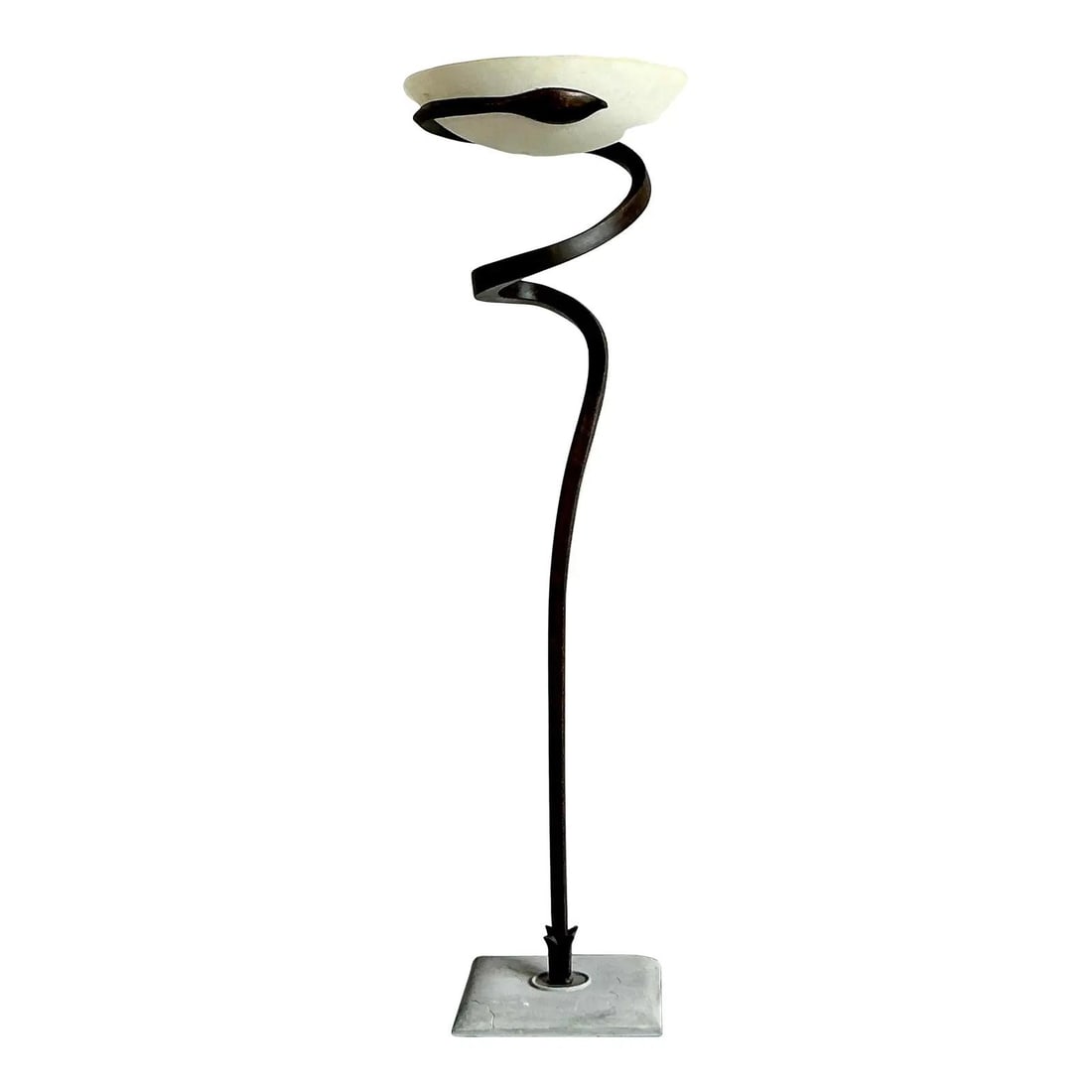 Alfea Italian Cast Copper Torchiere Floor Lamp by Enzo Ciampalini (1 of 6)