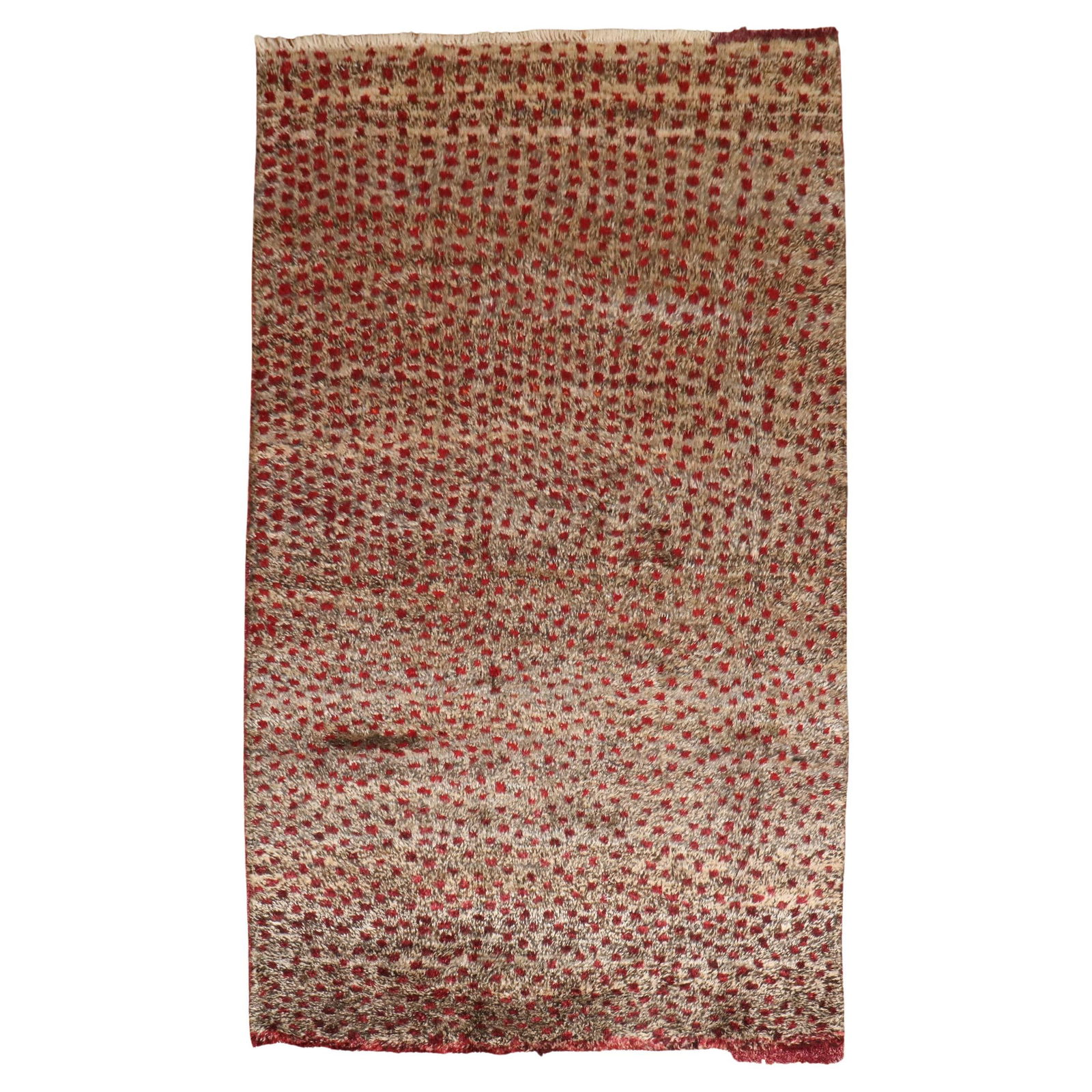 Vintage Turkish Tulu Carpet Zabihi Collection 4'2 x 6'11 Wool Hand-Woven (1 of 10)