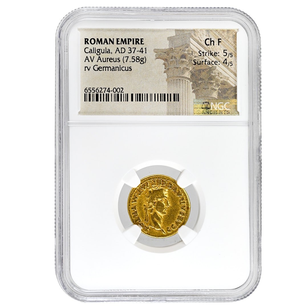 Gold Aureus from Caligula Reign Roman Empire 7.58g NGC Certified (1 of 2)