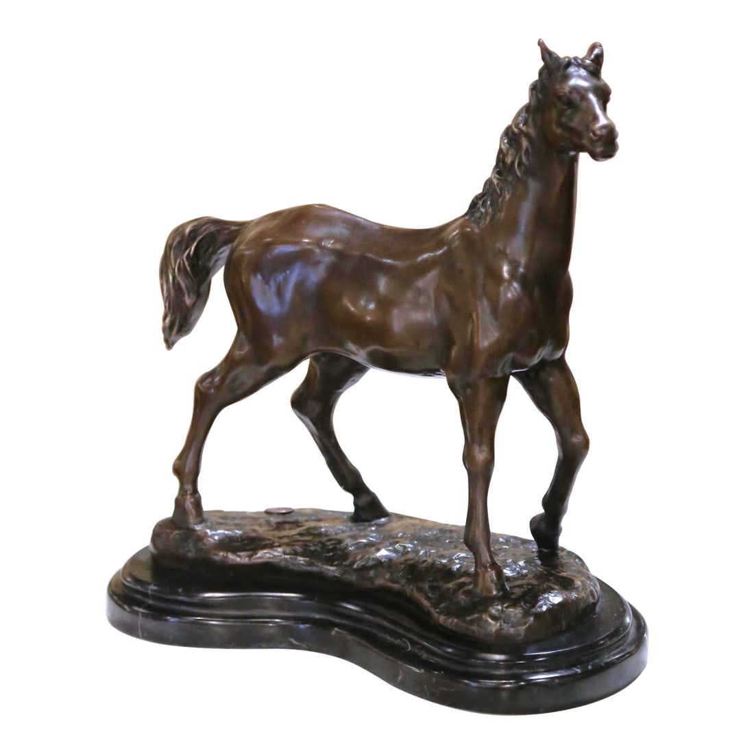 Early 20th Century Bronze Horse Sculpture by Milo with J.B. Deposee Foundry Mark (1 of 13)