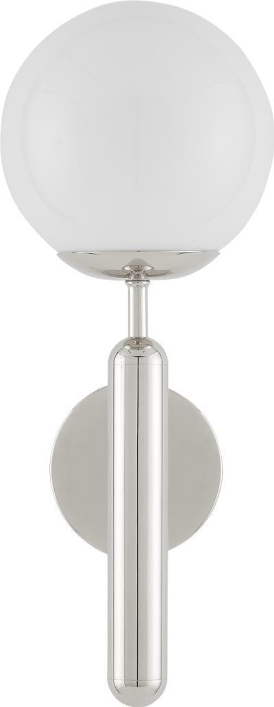 Currey Barbican Modern Polished Nickel Wall Sconce for Damp Locations (1 of 3)