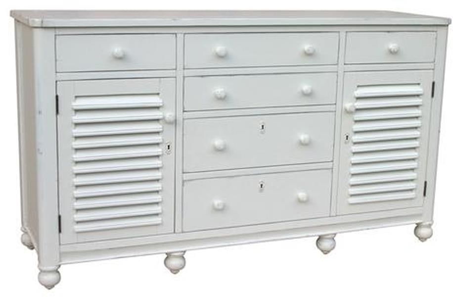 New Trade Winds Newport White Mahogany Chest of Drawers (1 of 1)