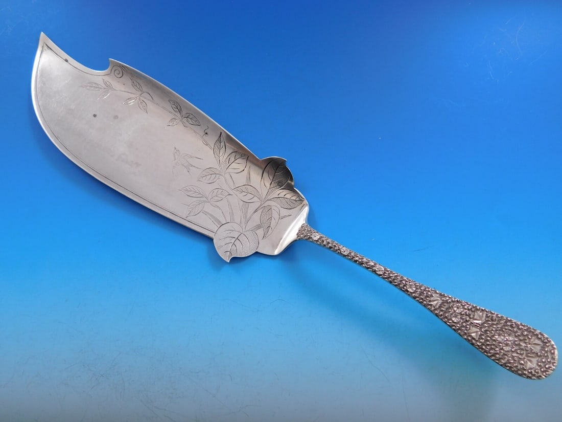 Sterling Silver Custom Engraved Fish Server by Unknown 12 1/2" (1 of 5)