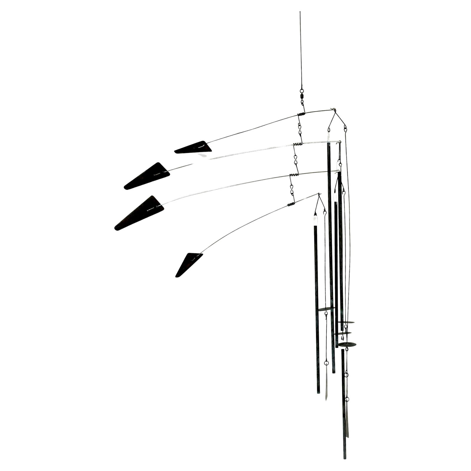 1970s American Steel Kinetic Mobile by Unknown Artisan (1 of 13)