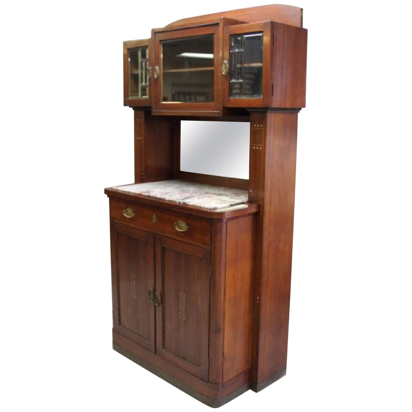 Koloman Moser Viennese Secessionist Sideboard with Marble Top 1905: Koloman Moser Viennese Secessionist Sideboard with Marble Top 1905 This stunning Viennese Secessionist sideboard, attributed to the renowned artist Koloman Moser, showcases the elegance and creativity