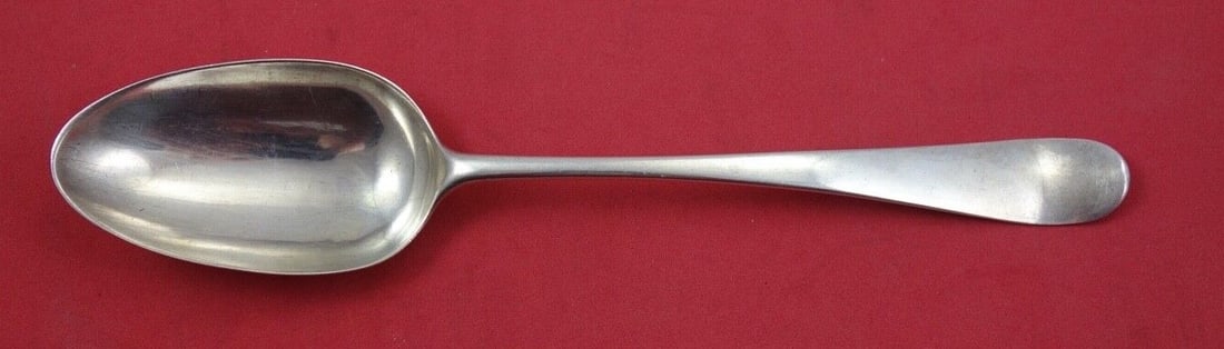 Hester Bateman Georgian Sterling Silver Serving Spoon London 1792 8 1/8 Inches (1 of 2)
