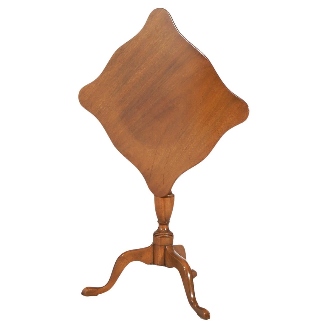 Kittinger Williamsburg Mahogany Tilt Top Candle Stand Queen Anne Style (1 of 11)