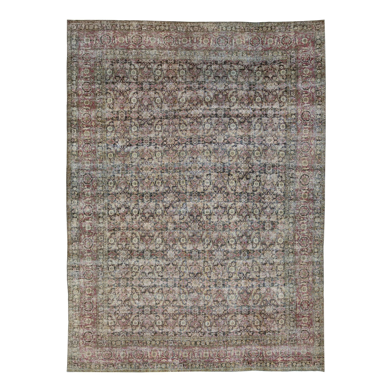 Antique Persian Malayer Wool Rug 10'8" x 14'5" Allover Design (1 of 10)