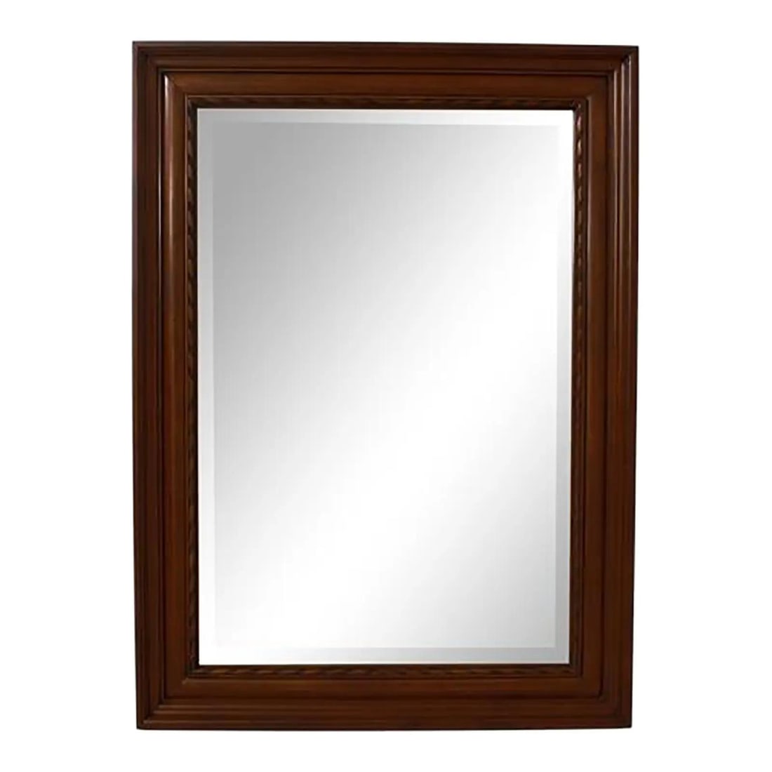 Henkel Harris H-8 Beveled Glass Mahogany Mirror Factory Distressed (1 of 8)