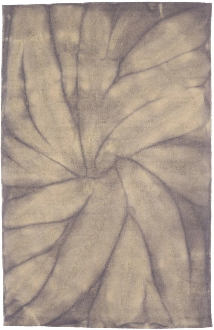 5x8 Hand-Tufted Wool Modern Rug in Pastel Purple Geometric Pattern: 5x8 Hand-Tufted Wool Modern Rug in Pastel Purple Geometric Pattern This pastel purple area rug features a modern geometric pattern and is hand-tufted from wool, offering a soft and comfortable surface