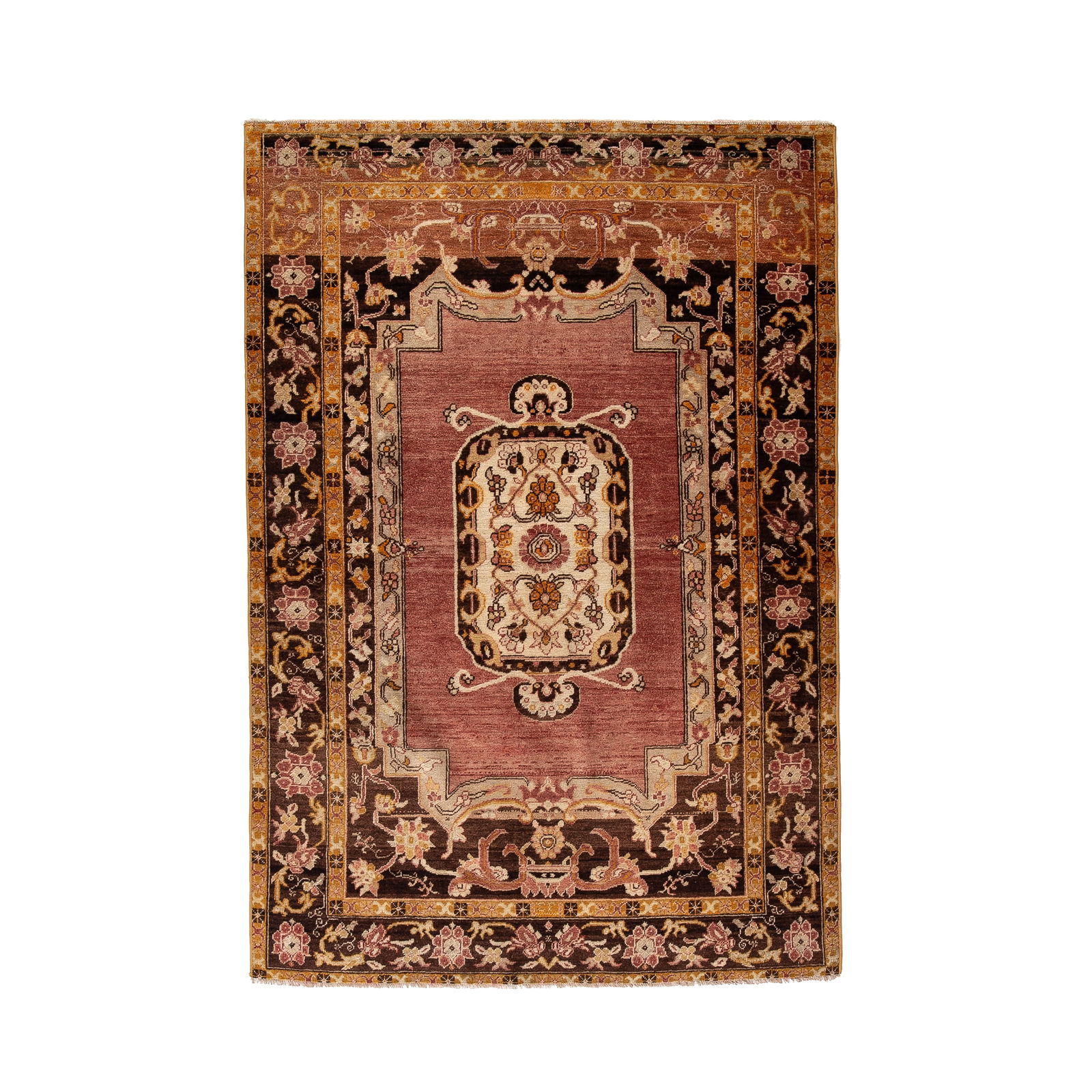 Authentic Handmade Anatolia Wool Carpet 53.9 x 76.8 Inches (1 of 8)