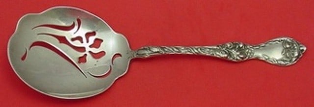Reed & Barton Les Cinq Fleurs Sterling Silver Pierced Aspic Server 7.5" (1 of 2)