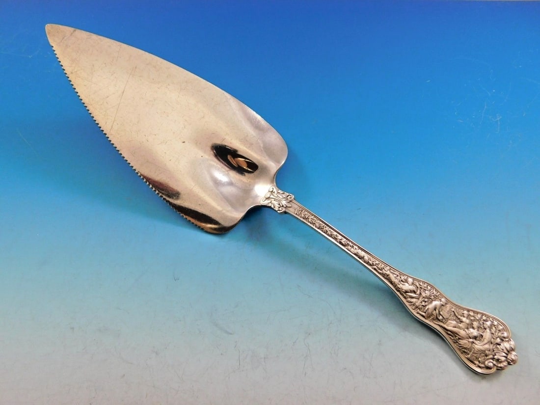 Tiffany & Co Olympian Sterling Silver Pie Server 10 3/4 Serrated Blade (1 of 7)