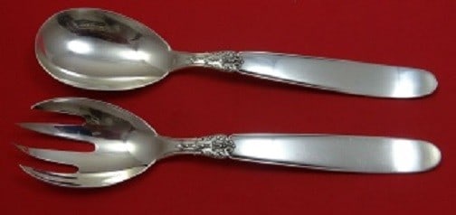 Buccellati Anacapri Sterling Silver Salad Serving Set 2pc 9 5/8 inch (1 of 2)