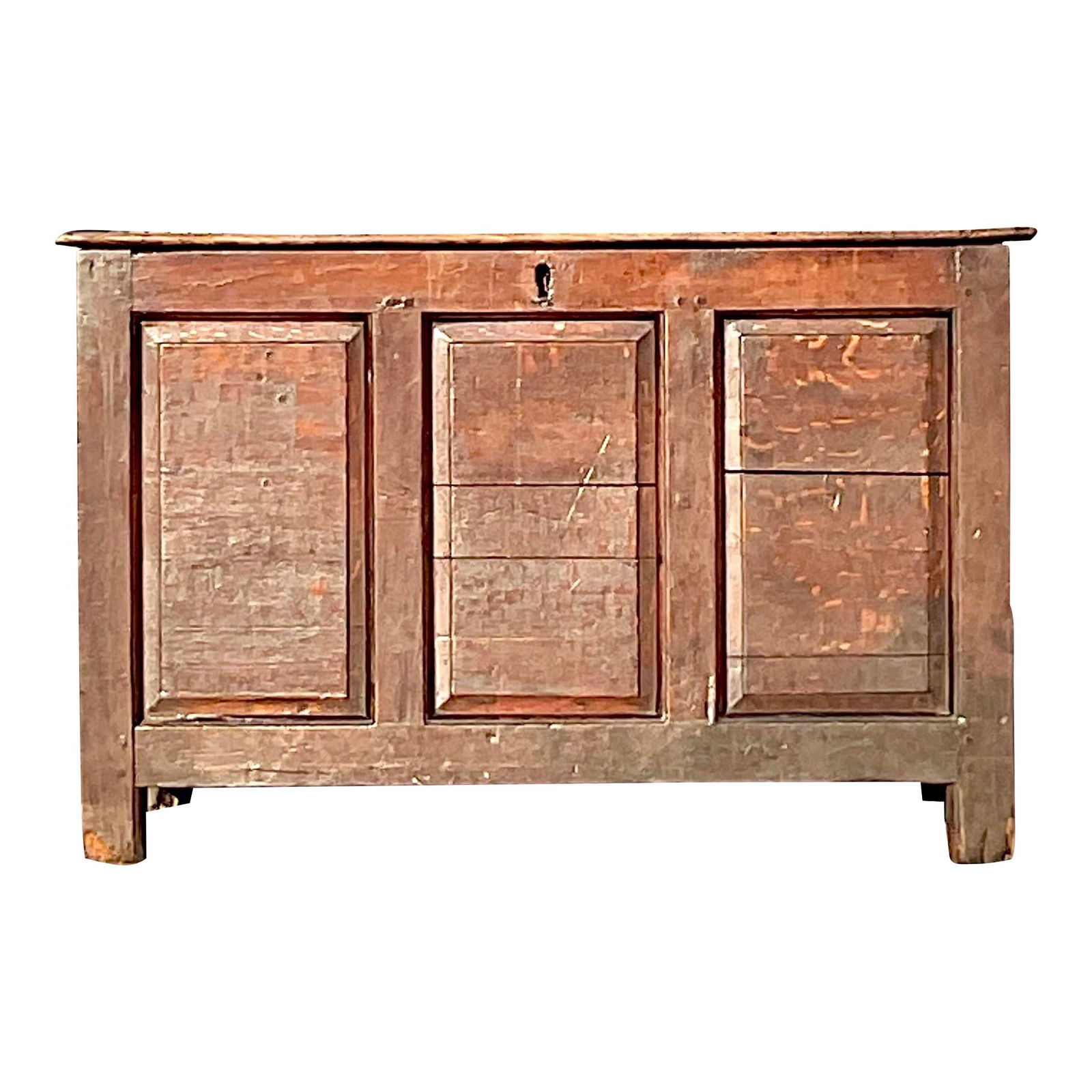 19th Century Vintage Rustic Boho Blanket Chest from Paris (1 of 10)