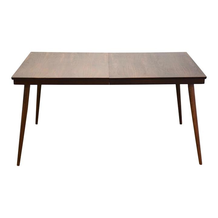 Mid Century Modern Walnut Dining Table with Canted Legs (1 of 6)