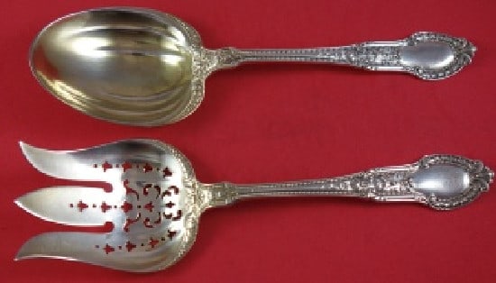 Gorham Tuileries Sterling Silver Salad Serving Set 8 5/8 Vintage (1 of 1)