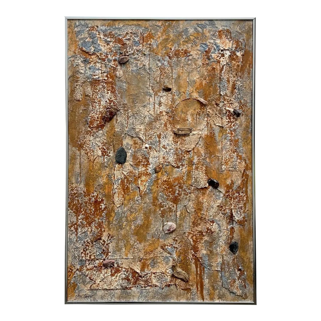 Abstract Bohemian Style Mixed Media Artwork on Canvas Board (1 of 8)