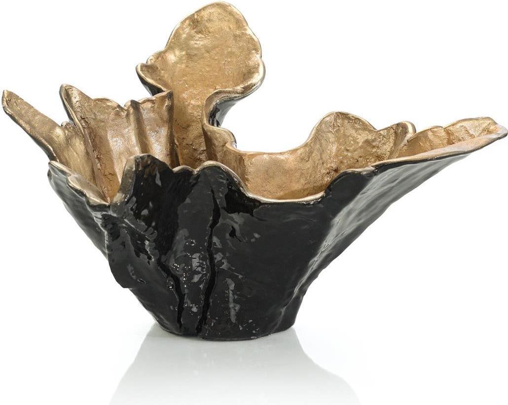 John-Richard Contemporary Black Gold Organic Bowl 10H 17.75W 15.75D (1 of 1)