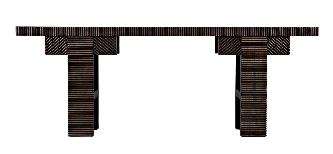 Nabu Style Mahogany Console Table by Noir 30H 82W 17D (1 of 9)