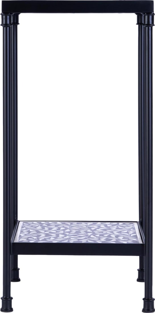 Butler Contemporary Black Bone Inlay Square Side Table: Butler Contemporary Black Bone Inlay Square Side Table This contemporary side table features a stunning black bone inlay design, perfect for adding a touch of elegance to any room. Its square shape an