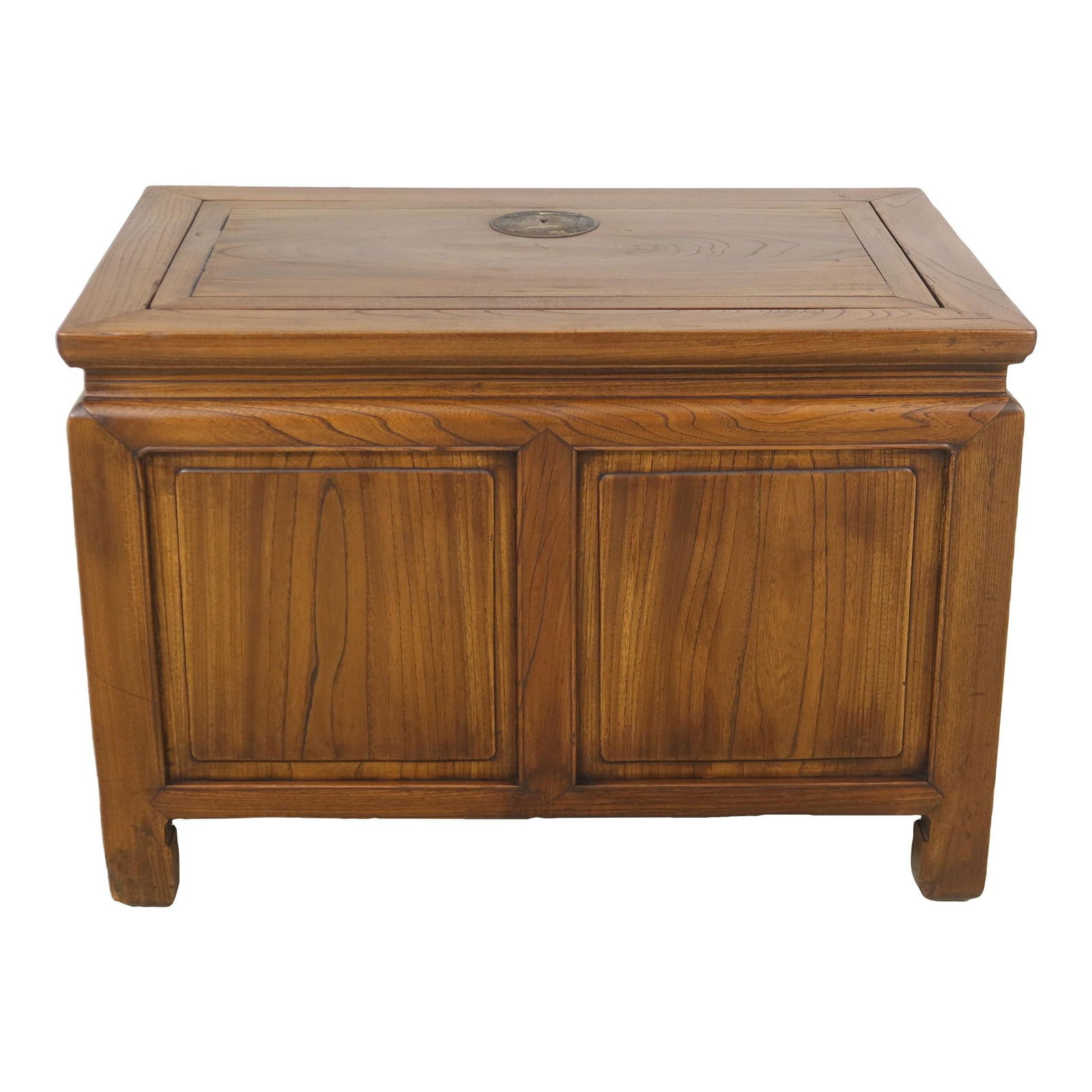 1920s Vintage Chinese Beechwood Lidded Storage Chest Brown (1 of 10)