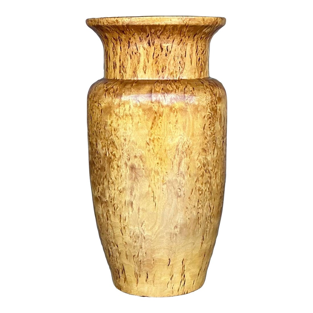 Vintage Turned Burl Wood Vase 11 Inches Tall Boho Decor (1 of 7)