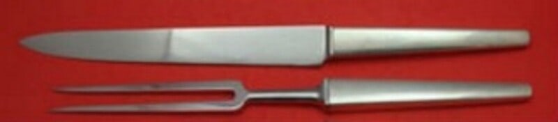 Georg Jensen Caravel Sterling Silver 2-Piece Roast Carving Set 14 Inch: Georg Jensen Caravel Sterling Silver 2-Piece Roast Carving Set 14 Inch This exquisite 2-piece roast carving set is from the renowned Caravel pattern by Georg Jensen. Crafted from high-quality sterling