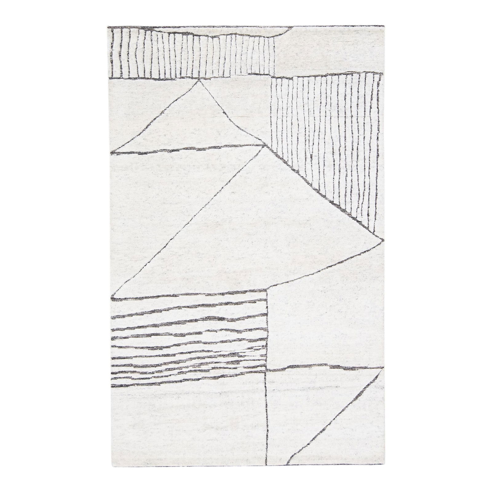 Apadana Ivory Moroccan Style Wool Rug 5' x 7'11" (1 of 7)