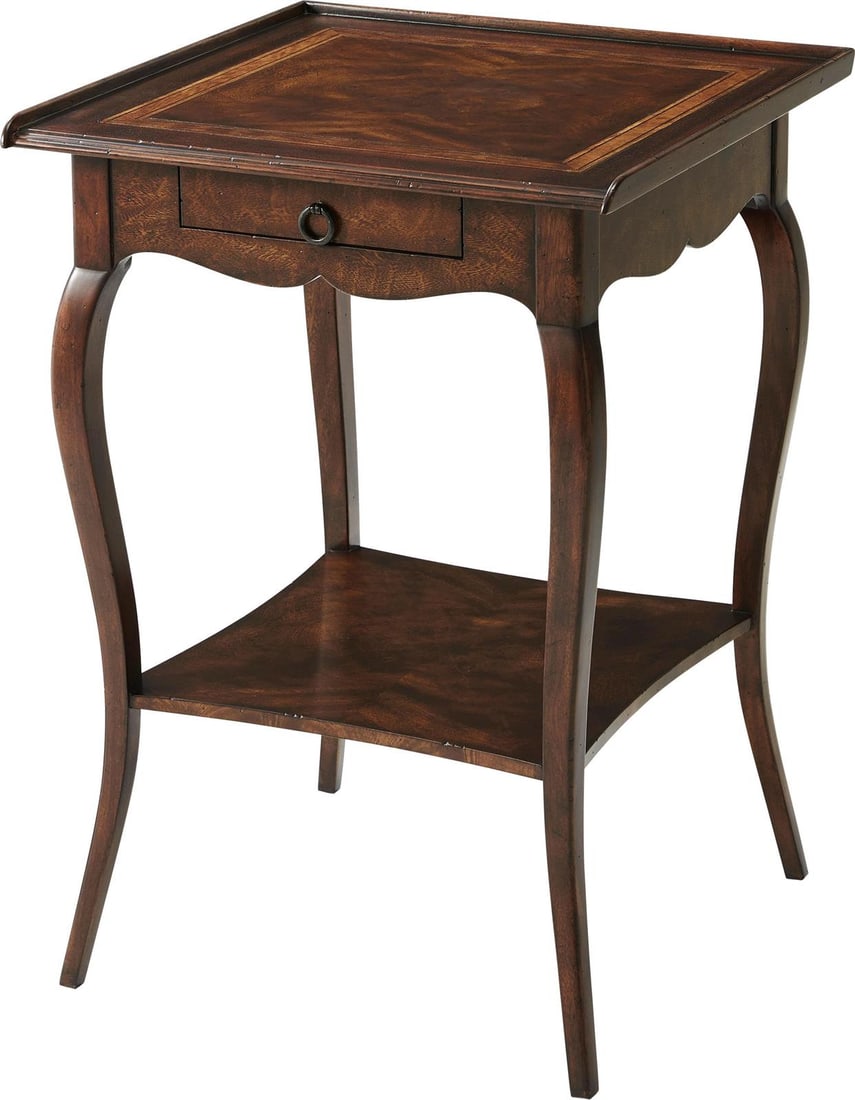 Theodore Alexander Antique Style Square Side Table (1 of 1)