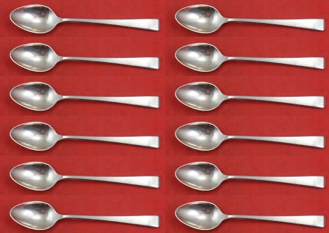 Towle Craftsman Sterling Silver 12-Piece Demitasse Spoon Set: Towle Craftsman Sterling Silver 12-Piece Demitasse Spoon Set This exquisite 12-piece set of Craftsman by Towle demitasse spoons is crafted from high-quality sterling silver. Each spoon measures 4 1/2