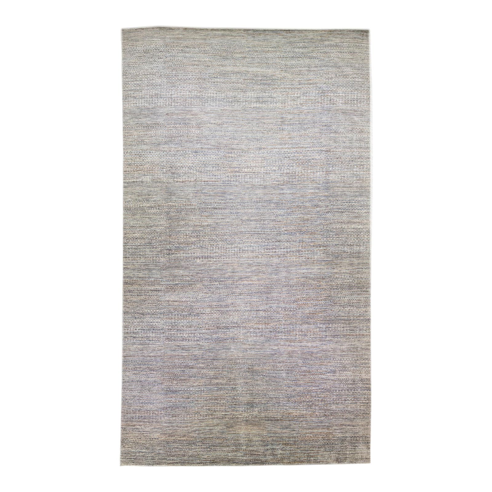Oversized Gray Savannah Handmade Wool Rug with Geometric Pattern 13'8 x 24'1: Oversized Gray Savannah Handmade Wool Rug with Geometric Pattern 13'8 x 24'1 Enhance your living space with this exquisite contemporary Savannah hand-knotted wool rug. Featuring a beautifully detailed