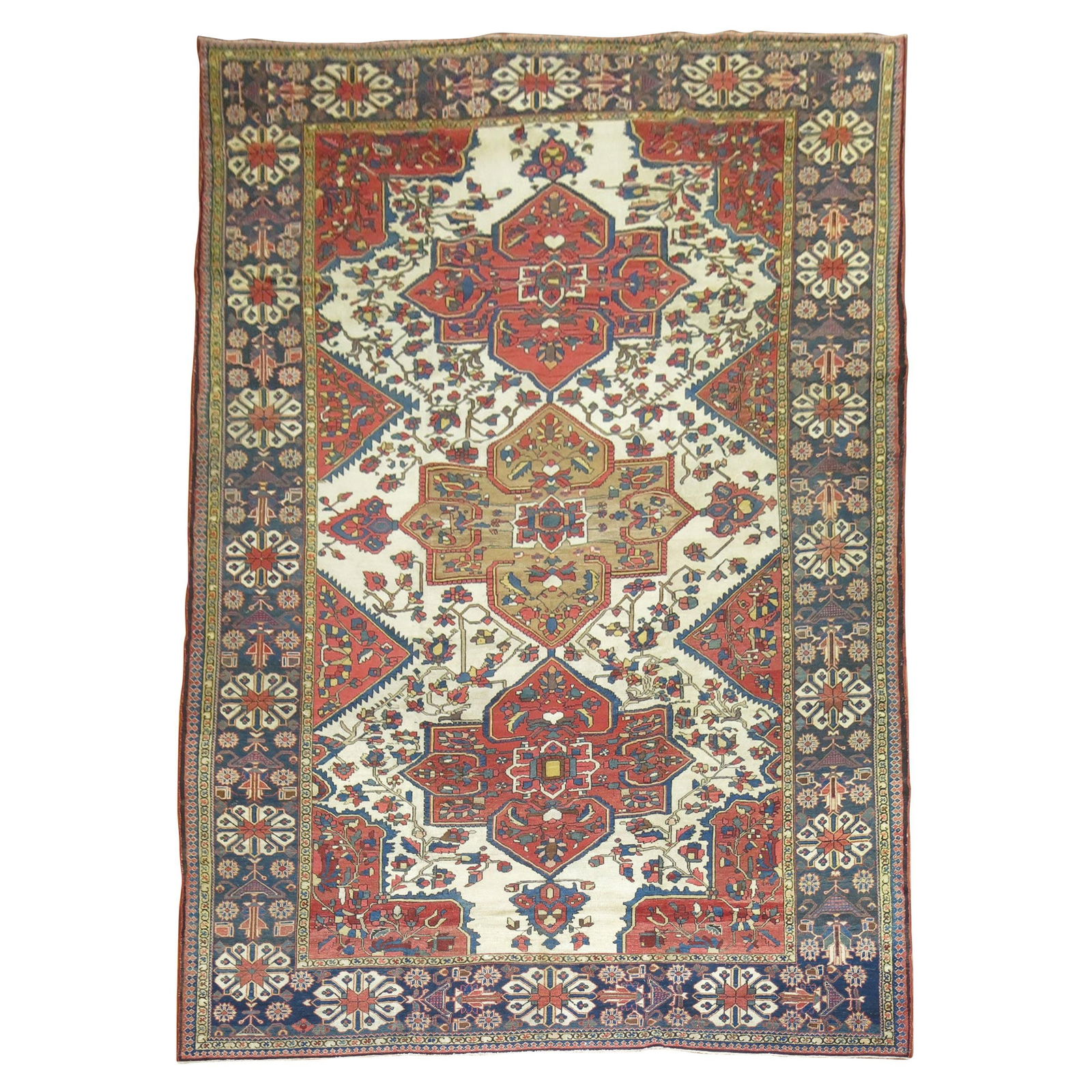 Antique Persian Bakhtiari Rug 10'5 x 16'8 Hand-Knotted Wool (1 of 18)