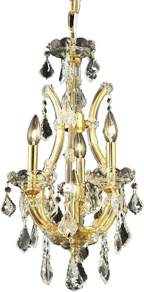 Elegant Maria Theresa Gold Crystal Bowl Chandelier UL-Listed Rococo Style (1 of 1)