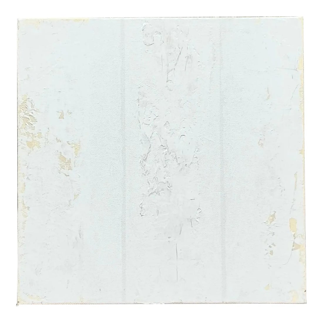 Vintage Boho Abstract Oil Painting on Canvas 12" Square: Vintage Boho Abstract Oil Painting on Canvas 12" Square This vintage original abstract oil painting on canvas captures a serene yet complex essence, embodying a minimalist spirit with a boho touch. So