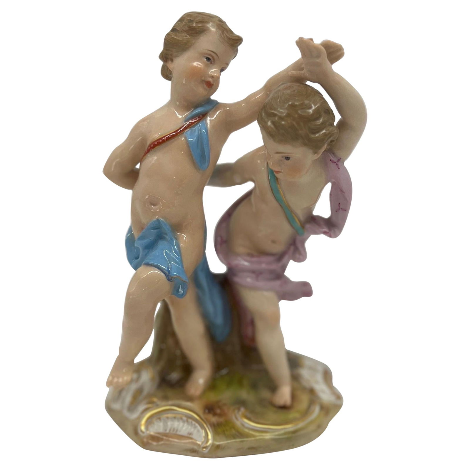 Rare Antique Meissen Porcelain Dancing Figures Figurine 1815 (1 of 11)