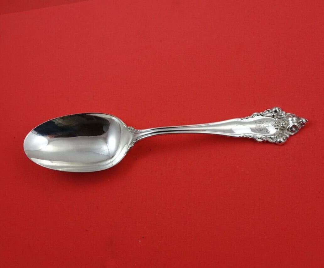 Reed and Barton La Splendide Sterling Silver Berry Spoon 9 1/4 Inch (1 of 4)